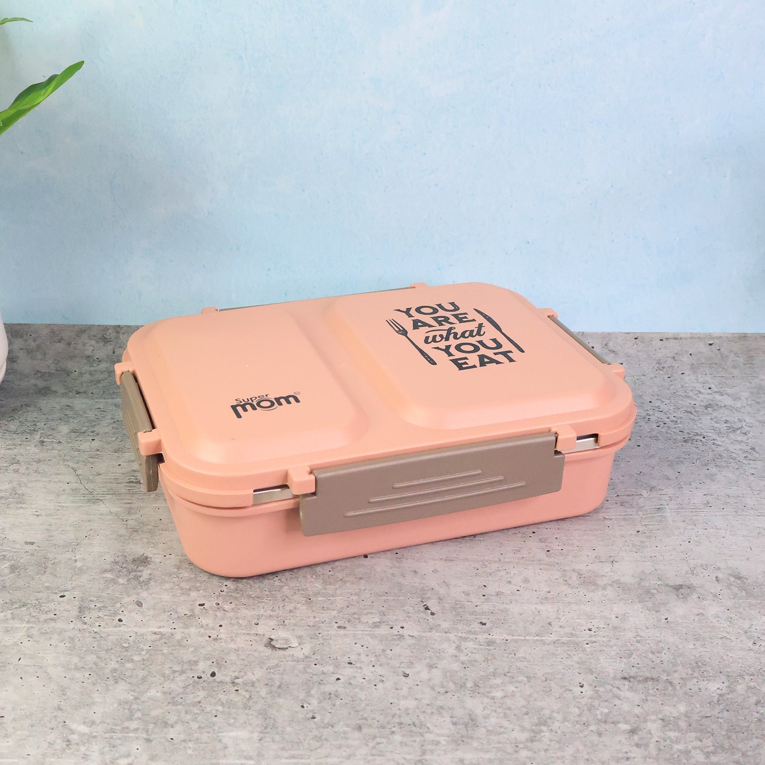 Supermom 2 Partition Stainless Steel Lunch Box Supermom 2 Partition Stainless Steel Lunch Box